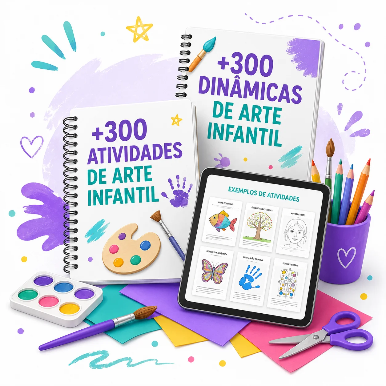 Mockup do Material de Arte Infantil